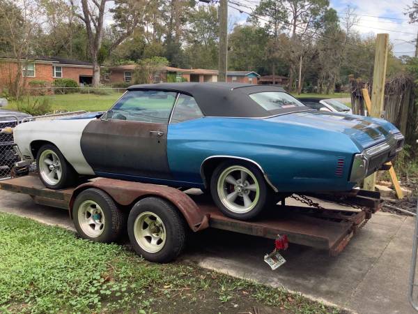 1970 Chevelle SS 454 Convertible Clone/1971 Pontiac Sport Deluxe 400... for sale in Jacksonville, FL – photo 4