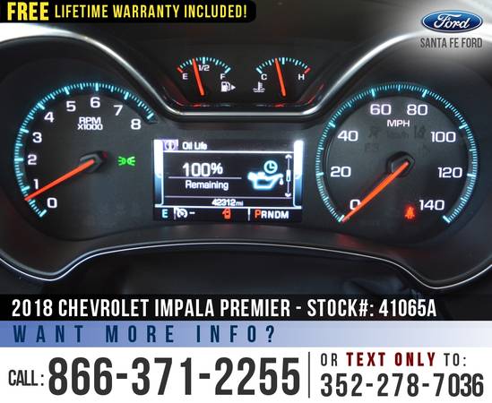 18 Chevrolet Impala Premier Onstar, Remote Start, Camera for sale in Alachua, FL – photo 17