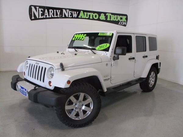 2013 Jeep Wrangler Unlimited Sahara White Convertible - cars & for sale in Green Bay, WI – photo 2