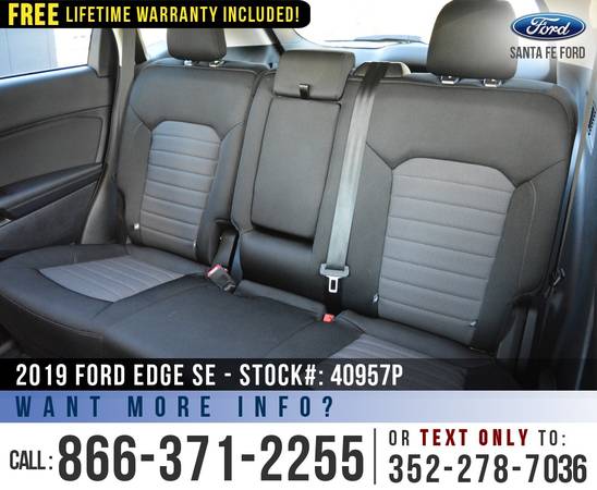 2019 FORD EDGE SE Ecoboost - Backup Camera - Tinted Windows for sale in Alachua, FL – photo 18