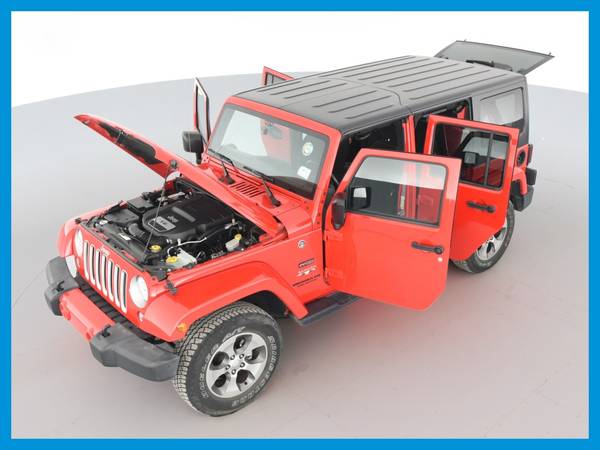 2016 Jeep Wrangler Unlimited Sahara Sport Utility 4D suv Red for sale in Evansville, IN – photo 15