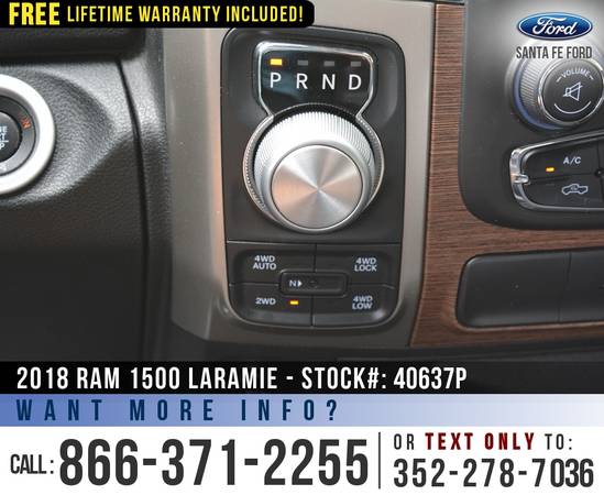 2018 RAM 1500 LARAMIE 4WD *** Bluetooth, Leather Seats, Bedliner ***... for sale in Alachua, FL – photo 14