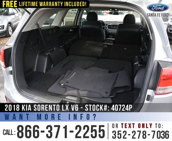 2018 KIA SORENTO LX SUV *** Bluetooth, Cruise Control, SIRIUS *** -... for sale in Alachua, FL – photo 18