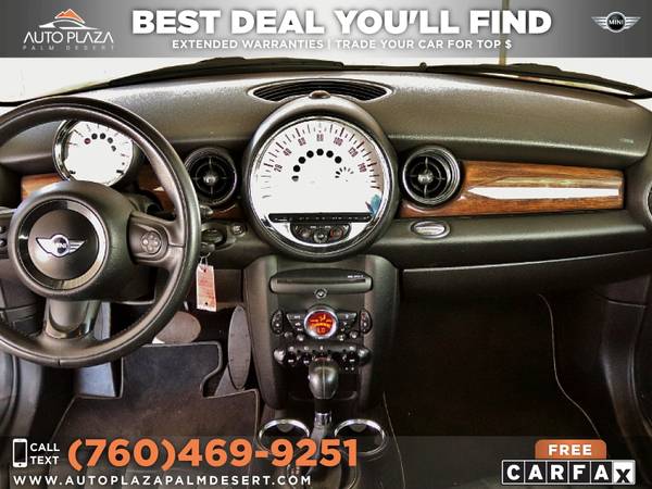 2012 Mini Cooper Hardtop 247/mo with Moonroof, Leather - cars & for sale in Palm Desert , CA – photo 4
