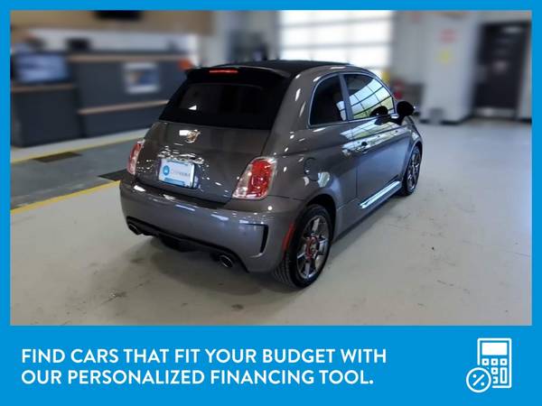 2013 FIAT 500 500c Abarth Cabrio Convertible 2D Convertible Gray for sale in Fort Worth, TX – photo 8