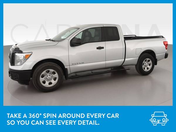 2017 Nissan Titan King Cab S Pickup 4D 6 1/2 ft pickup Silver for sale in Kansas City, MO – photo 3