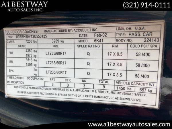 2002 Cadillac DEVILLE 6 DR LIMO 9 PASS BLACK 77K CLEAN SERVICED for sale in Other, GA – photo 22