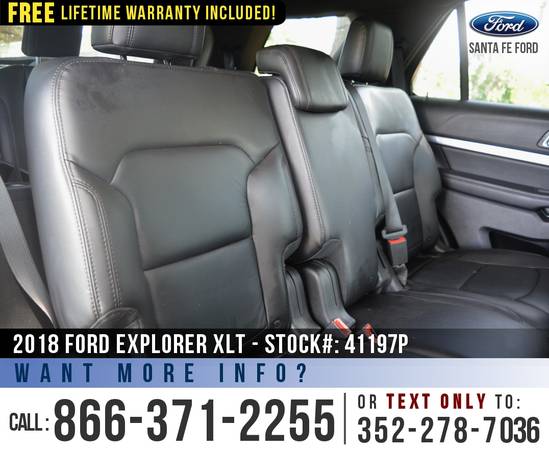 2018 Ford Explorer XLT Leather Seats - Bluetooth for sale in Alachua, FL – photo 17