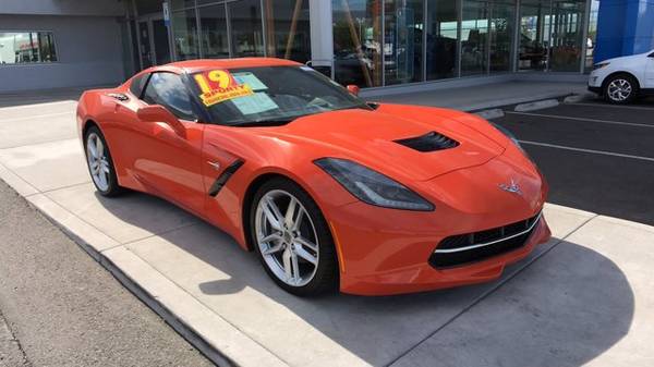 2019 Chevy Chevrolet Corvette 1LT Convertible Orange for sale in Reno, NV – photo 3