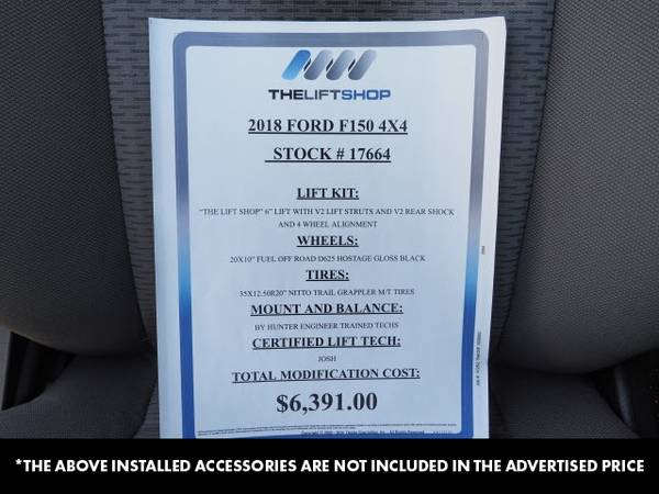 2018 Ford f-150 f150 f 150 XLT 4WD SUPERCREW 5.5 BO 4x - Lifted... for sale in Glendale, AZ – photo 2