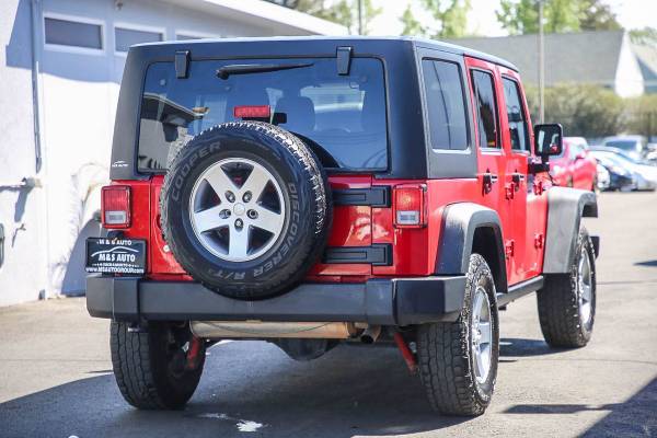 2011 Jeep Wrangler Unlimited Rubicon suv Flame Red Clear Coat - cars for sale in Sacramento, NV – photo 6