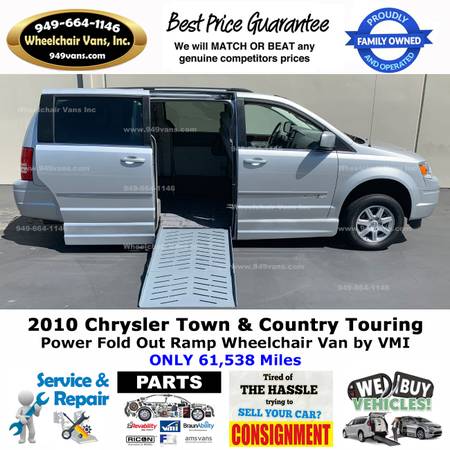 2010 Chrysler Town and Country Power Ramp Side Loading Wheelchair Van for sale in Laguna Hills, CA – photo 2