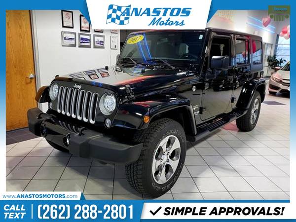 2017 Jeep Wrangler Unlimited FOR ONLY 462/mo! - - by for sale in Kenosha, WI – photo 4