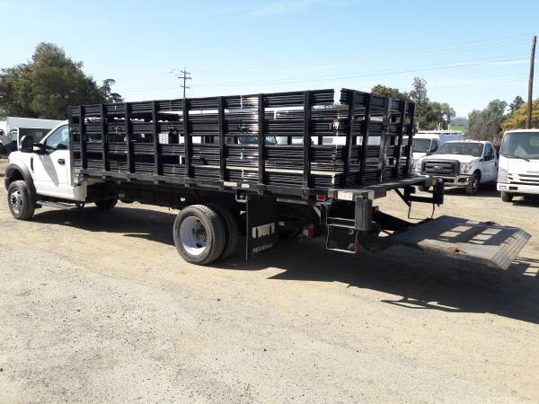 2018 FORD F550 16ft STAKE FLATBED WITH LIFTGATE 6 8L V10 MILES for sale in San Jose, CA – photo 13