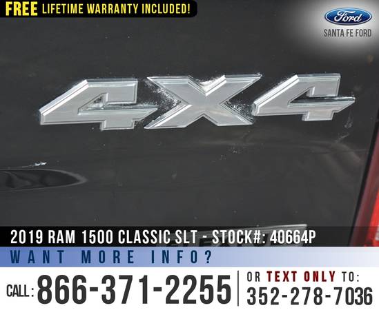 2019 RAM 1500 CLASSIC SLT 4WD *** Bluetooth, Camera, SiriusXM *** -... for sale in Alachua, FL – photo 20