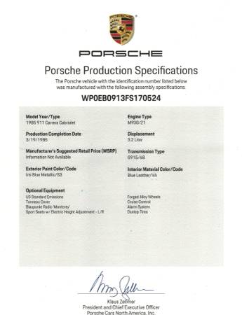 1985 Porsche 911 Carrera Cabriolet - No Dealer Fees - cars & trucks... for sale in Seminole, FL – photo 24