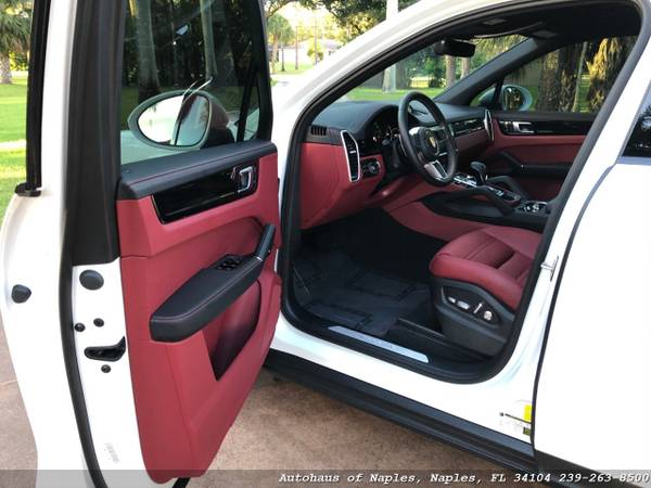 2019 Porsche Cayenne $85,460 Sticker! Bordeaux Red leather! 21" Spyder for sale in Naples, FL – photo 10