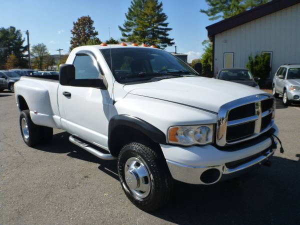 2004 DODGE RAM 3500 1 TON DUALLIE FISHER PLOW READY ONLY 53,000 MILES for sale in Milford, ME