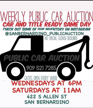 The Best Public Auction Wednesday 6pm 422 Allen St San Bernardino for sale in San Bernardino, CA