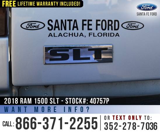 2018 RAM 1500 SLT 4WD Touchscreen - SIRIUS - Bluetooth - cars for sale in Alachua, FL – photo 9