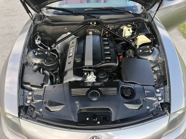 2003 BMW Z4 Automatic Grey over Red Leather Excellent Condition for sale in Palmyra, PA – photo 24