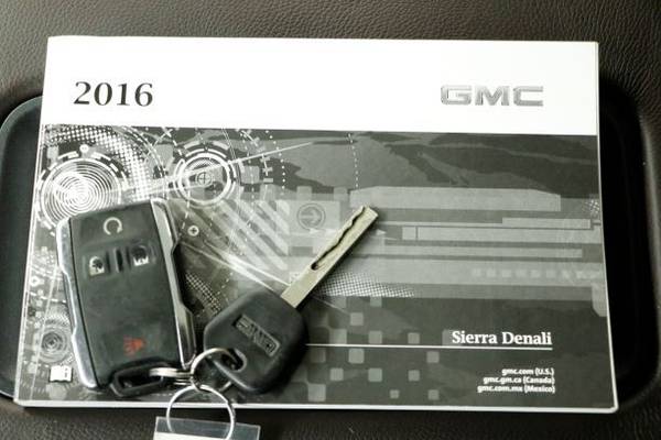 SLEEK White SIERRA 2016 GMC 1500 Denali 4X4 4WD Crew Cab SUNROOF for sale in Clinton, MO – photo 16