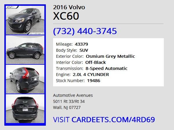 2016 Volvo XC60, Osmium Grey Metallic for sale in Wall, NJ – photo 22