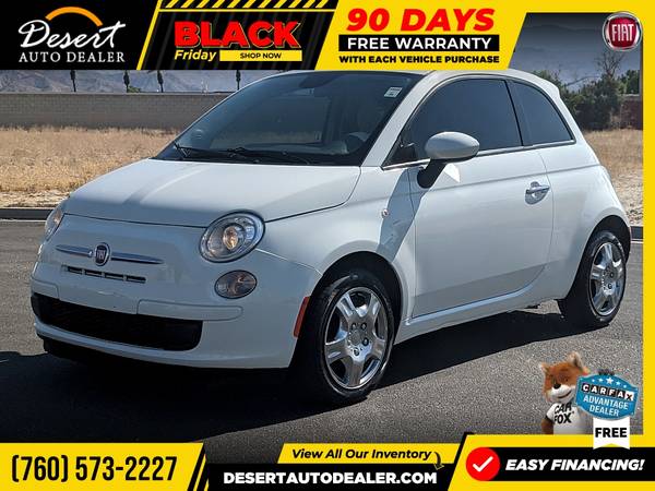 2015 Fiat 500 69,000 MILES 1 OWNER Pop Hatchback with lots of power... for sale in Palm Desert , CA – photo 3