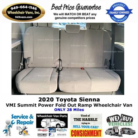 2020 Toyota Sienna LE Wheelchair Van VMI Summit - Power Fold Out Ra... for sale in LAGUNA HILLS, UT – photo 15