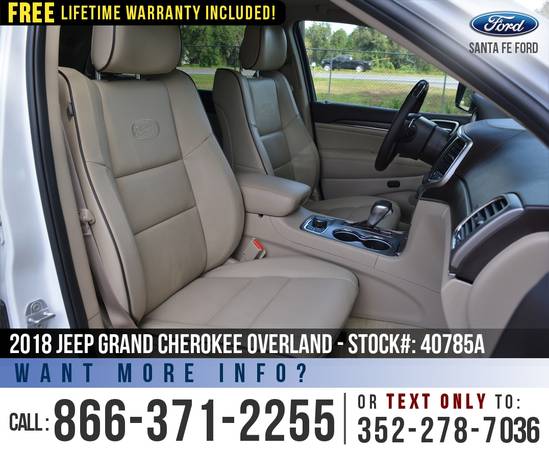 2018 JEEP GRAND CHEROKEE OVERLAND 4X4 *** 4WD, Sunroof *** - cars &... for sale in Alachua, FL – photo 20