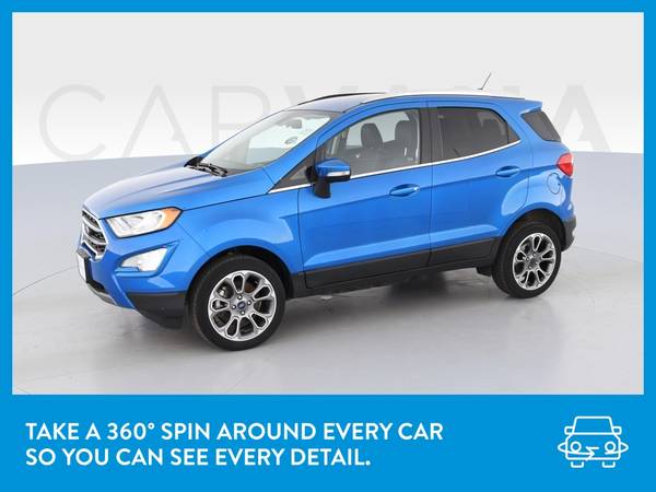 2018 Ford EcoSport Titanium Sport Utility 4D hatchback Blue for sale in San Francisco, CA – photo 3
