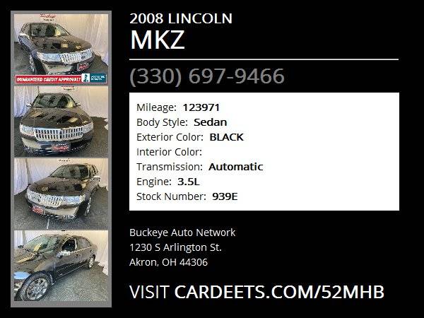 2008 LINCOLN MKZ - Easy Terms, Test Drive Today! for sale in Akron, OH – photo 22