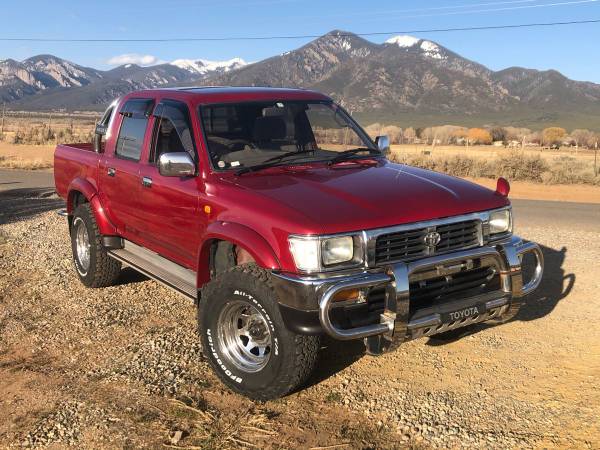 1995 Toyota Hilux Crew Cab 4WD 2 8L Diesel Pickup Truck - cars & for sale in Taos Ski Valley, NM – photo 2