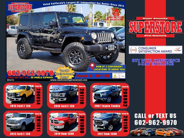 2018 JEEP WRANGLER JK UNLIMITED SAHARA - cars & trucks - by dealer -... for sale in EL CAJON, AZ – photo 16