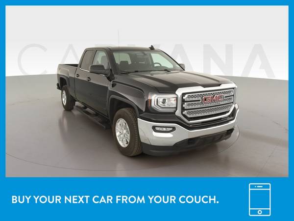 2018 GMC Sierra 1500 Double Cab SLE Pickup 4D 6 1/2 ft pickup Black for sale in Raleigh, NC – photo 12