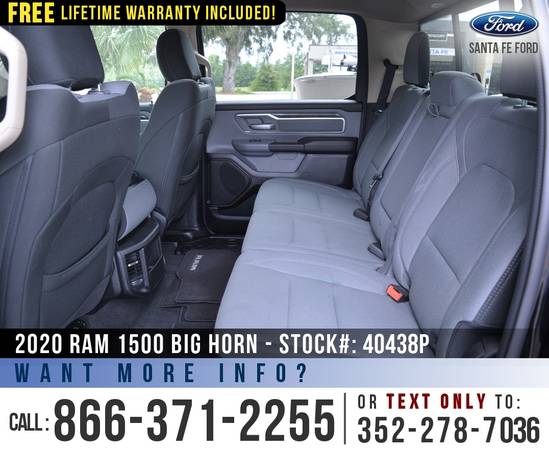 2020 RAM 1500 BIG HORN 4WD Push to Start - Camera - Homelink for sale in Alachua, GA – photo 16