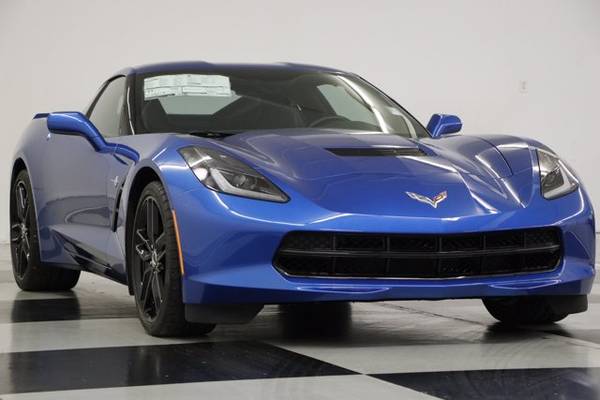 LEATHER! MANUAL! 2014 Chevy CORVETTE STINGRAY Z51 1LT Coupe Blue for sale in Clinton, AR – photo 18