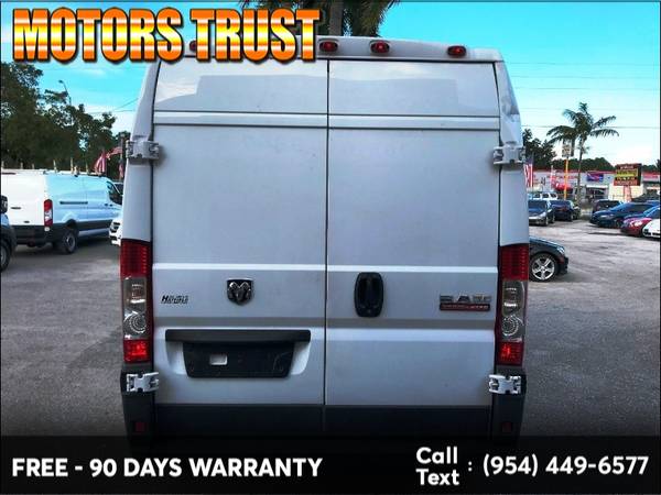 2017 Ram ProMaster Cargo Van 2500 High Roof 159" WB BAD CREDIT NO... for sale in Miami, FL – photo 6