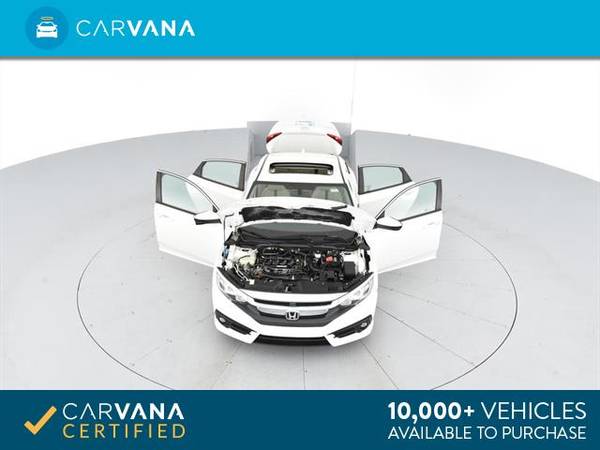 2017 Honda Civic EX-L w/Navigation Sedan 4D sedan White - FINANCE for sale in Indianapolis, IN – photo 12