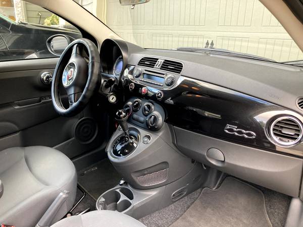 2013 Fiat 500 Black Hatchback - excellent condition, low miles for sale in Camas, OR – photo 6