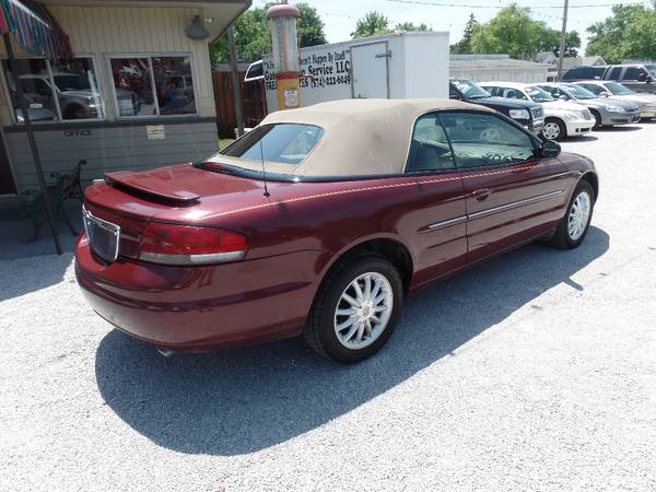 2001 CHRYSLER SEBRING CONVERTIBLE for sale in Lafayette, IN – photo 2
