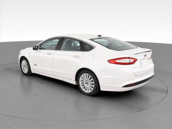 2013 Ford Fusion Energi Plug-In Hybrid Titanium Sedan 4D sedan White... for sale in NEWARK, NY – photo 7