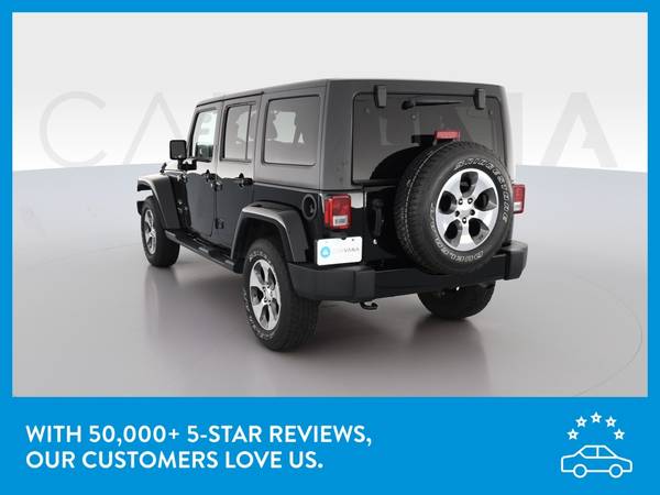 2017 Jeep Wrangler Unlimited Sahara Sport Utility 4D suv Black for sale in Hobart, IL – photo 6