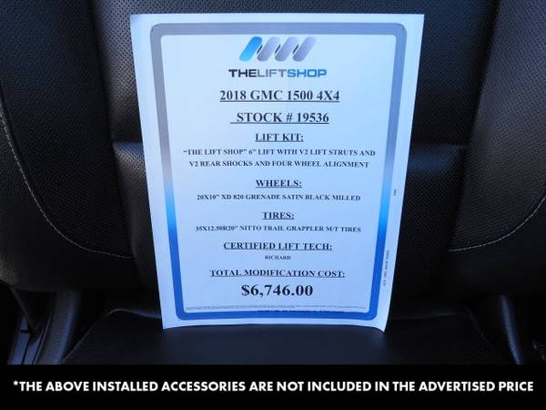 2018 Gmc Sierra 1500 4WD CREW CAB 143 5 SLT 4x4 Passe - Lifted for sale in Phoenix, AZ – photo 2