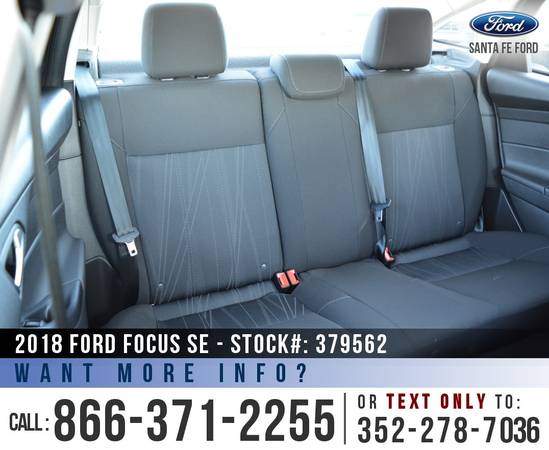 2018 FORD FOCUS SE *** Tinted, Backup Camera, SYNC *** for sale in Alachua, FL – photo 17